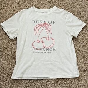 American Eagle Outfitters White Cherry vintage Graphic Tee